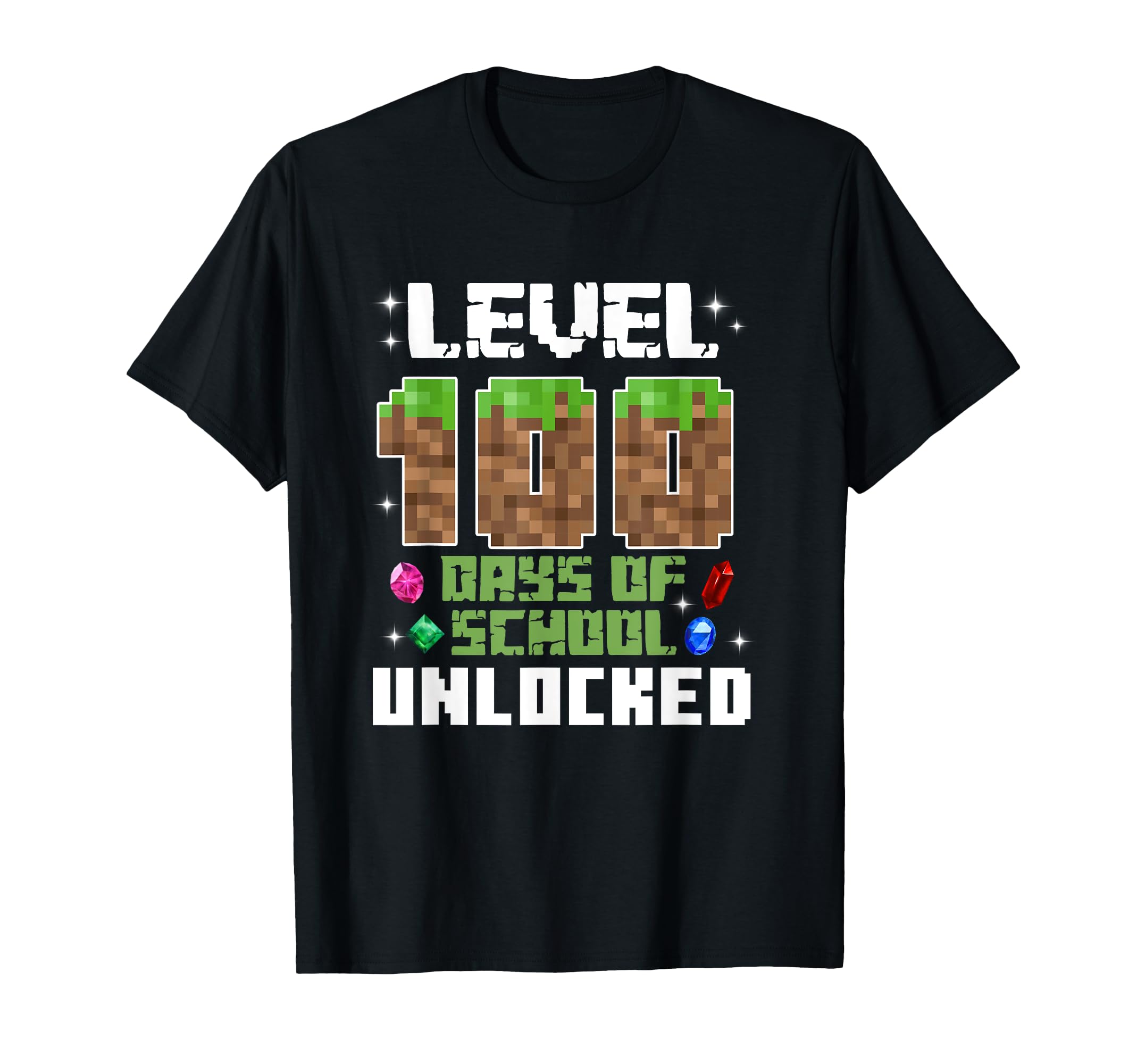 Photo 1 of ***GREEN***Level 100 Days Of School Unlocked Gamer Boy Kids Todler T-Shirt, small green