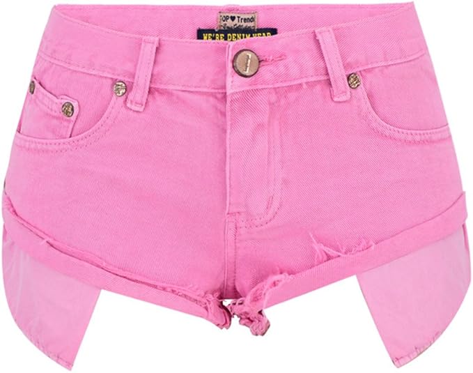 pink short jeans