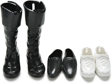 barbie black boots