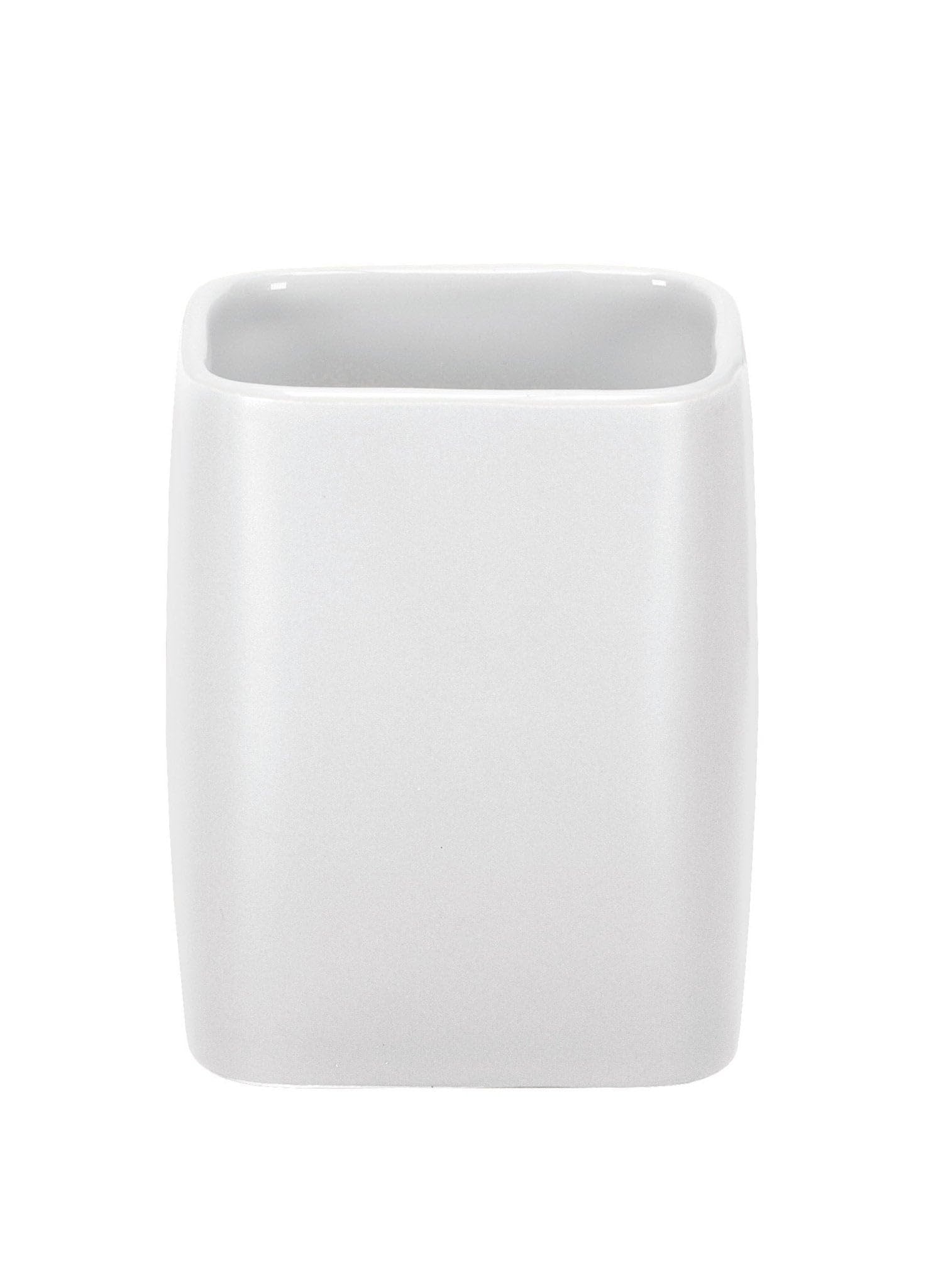 Kleine Wolke Stoneware Cubic Tumbler, White