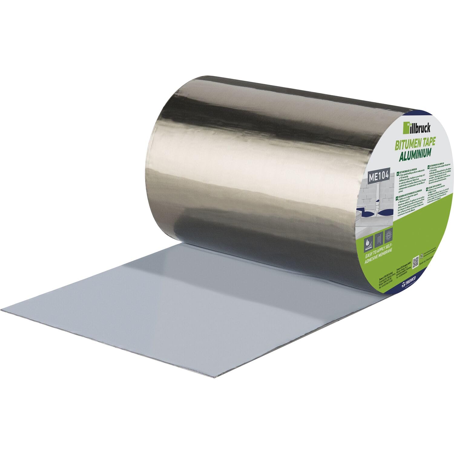 ILLBRUCK 398363 Aluminium Bitumen Tape 50 mm Length 10 m