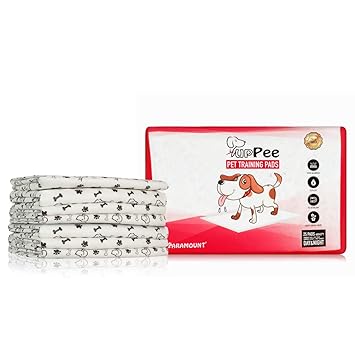 PupPee Pet Training Pads, Super Absorbent, Water Proof, Non Slippery, 60X45cm, 25 Pads