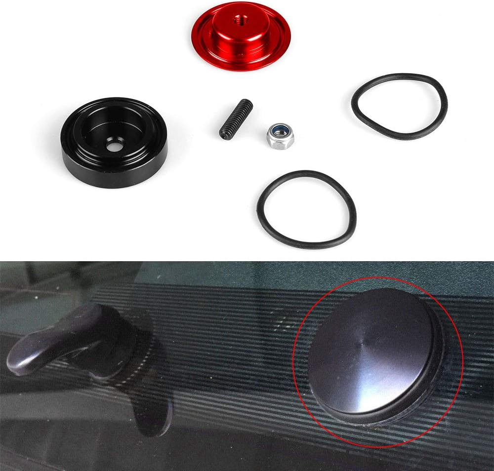 Aluminum Car Rear Wiper Delete Kit Block Off Plug Cap for