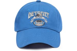 Joeteup Embroidered Football Hat for Men Women Youth Team Color Baseball Cap Trucker Hats Fans Gifts Apparel