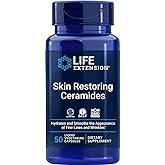 Life Extension Skin Restoring Ceramides, 50 Veg Capsules - Vegetarian Phytoceramide Supplement