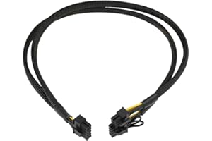 Create idea 10pin to 6+8pin 50cm PCIe GPU Power Adapter Cable Compatible with HP ML350 ML360 G9