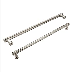 ZAUYX Solid Heavy Duty Jasper Pulls 6 Pack Brushed