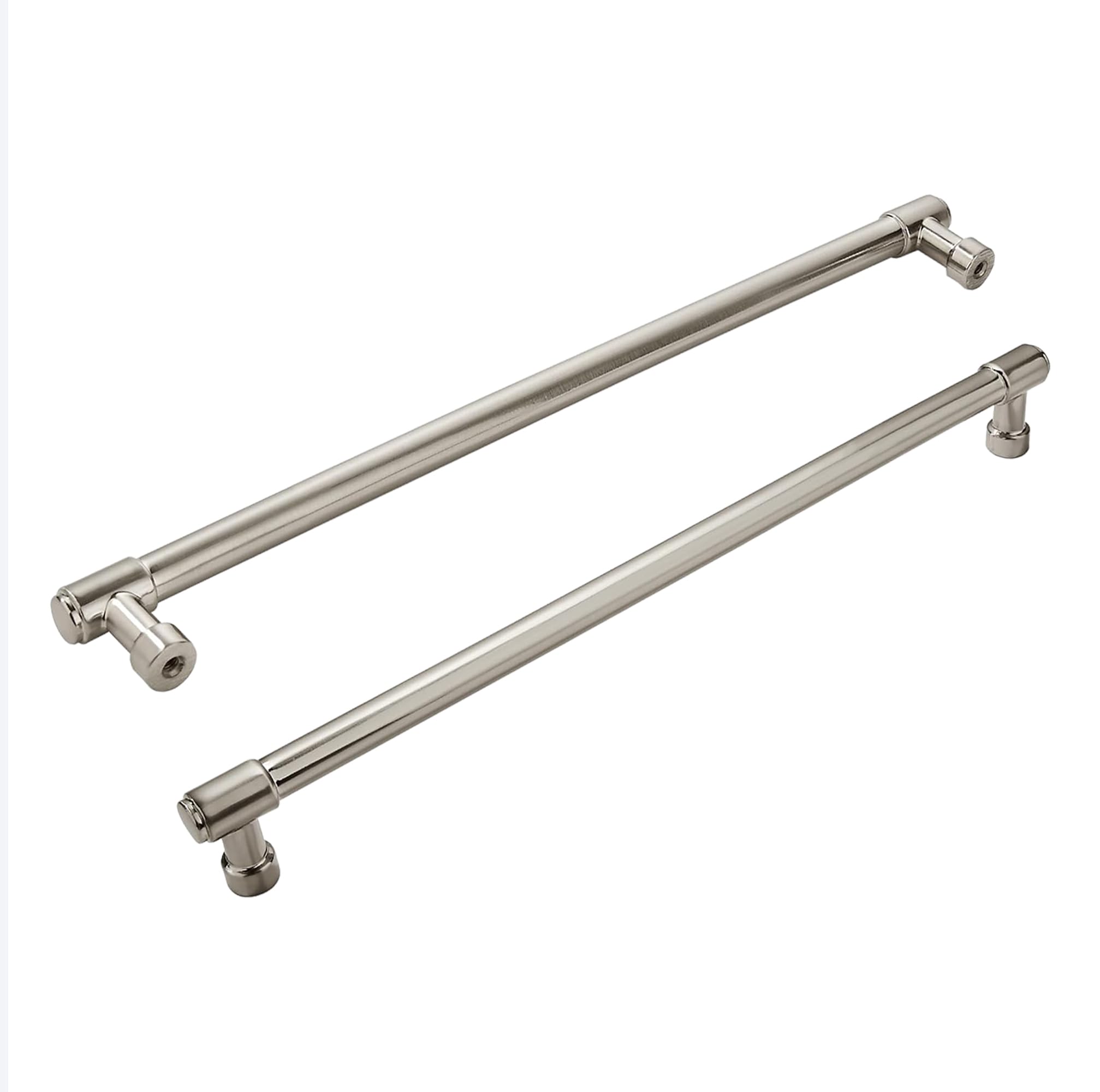 ZAUYX Solid Heavy Duty Jasper Pulls 6 Pack Brushed
