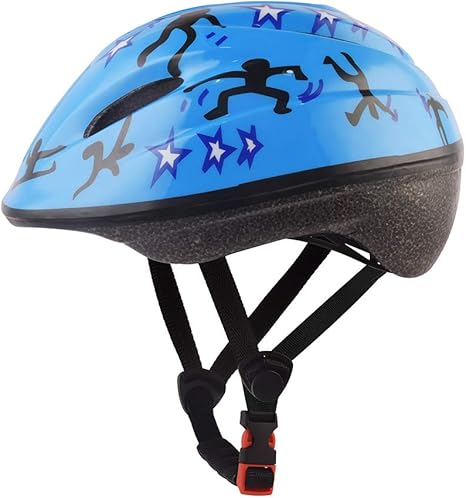 blue kids bike helmet