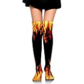 JZDACH Socks Gifts Long Funny Socks For Women Girls Novelty Cute Knee High Funky Socks Funny Holiday Socks