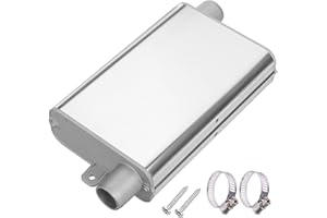 Gift2u Exhaust Pipe Silencer Muffler for Car Air Diesel Parking Heater,Silver