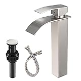 RUITHOE Brushed Nickel Bathroom Vessel Sink
