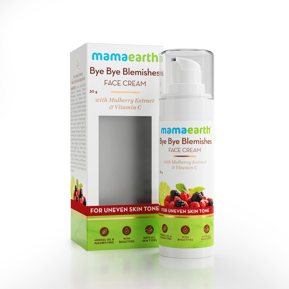 Mamaearth Bye Bye Blemishes Face Cream With Mulberry Extract & Vitamin C - 30ml