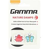 GAMMA Nature Tennis Dampener - Maple Leaf &amp; Butterfly - 2-Pack