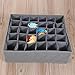 Underwear Organizers,Bamboo Foldable Drawer Dividers Collapsible Socks Organizer 30 Grid Apparel Storage Box for Storing Baby Clothes, Thin Socks, Handkerchiefs, Scarf, Ties (2 Packs)