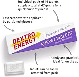 Dextro Energy Blueberry Tablets Dextrose 47g Pack of 24 Vegan Fast Acting Carbs view 3