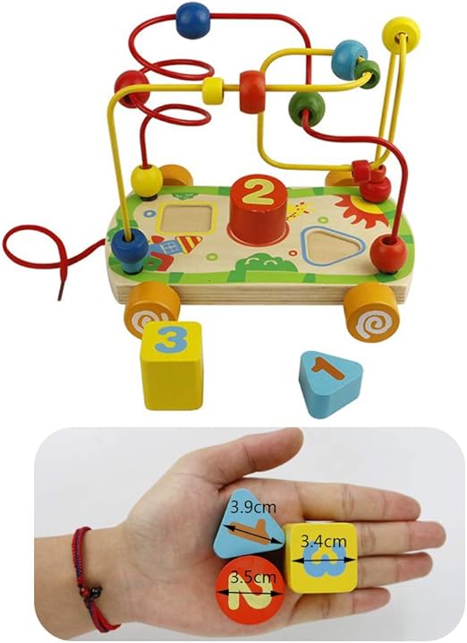Boulier Labyrinthe Circuit De Motricite Boulier Montessori Bebe Jouet Bois Jeux Educatif 18 Mois Fille Garcon Et Plus Amazon Fr Cuisine Maison