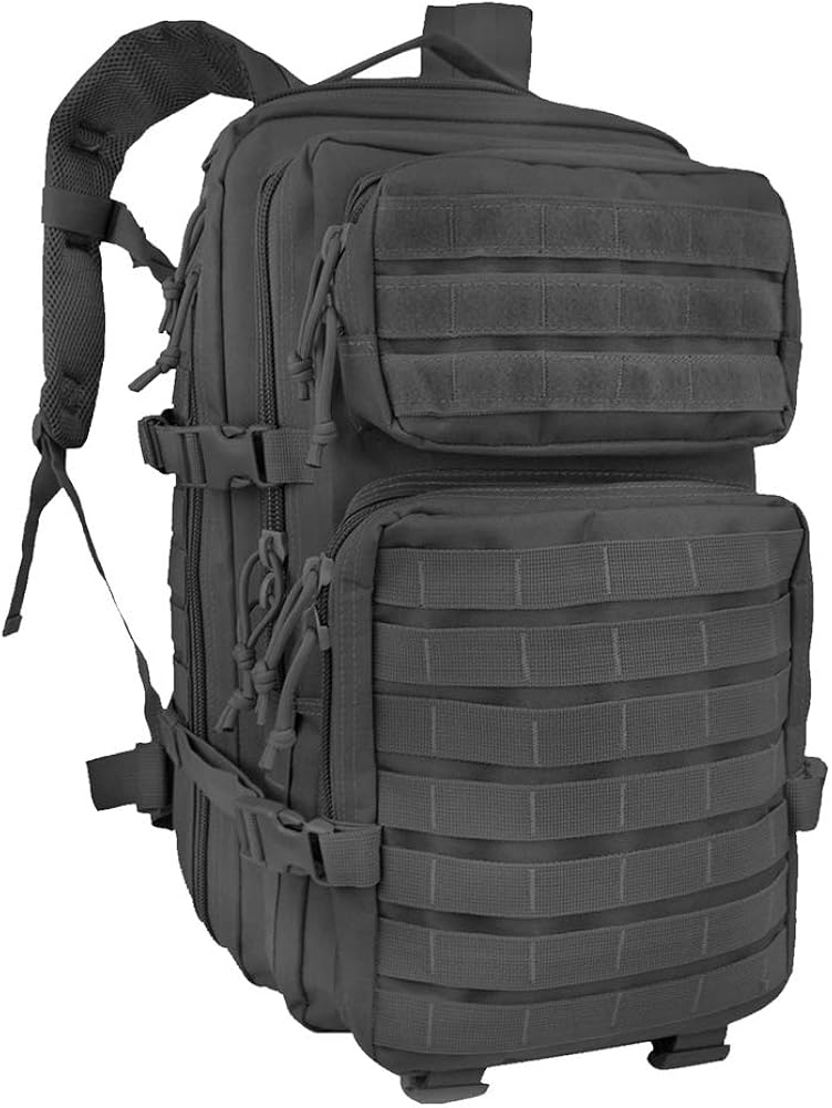 black tactical backpack