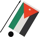 AZ FLAG Jordan Table Flag 5x8 in Desk Flag with Pole & Base 21x14 cm view 3