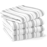 Williams-Sonoma Classic Striped Towels, Cotton,Set of 4 (Drizzle)