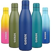 BJPKPK 25oz Insulated Water Bottle Double Wall Vacuum Insulated Stainless Steel Water Bottles for Spots Keep Cold and Hot,Blue