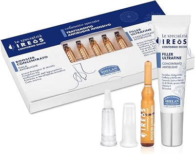 Helan IREOS Anti-Wrinkle Skincare Set - Eye Cream Filler & Face Serum Vials -
