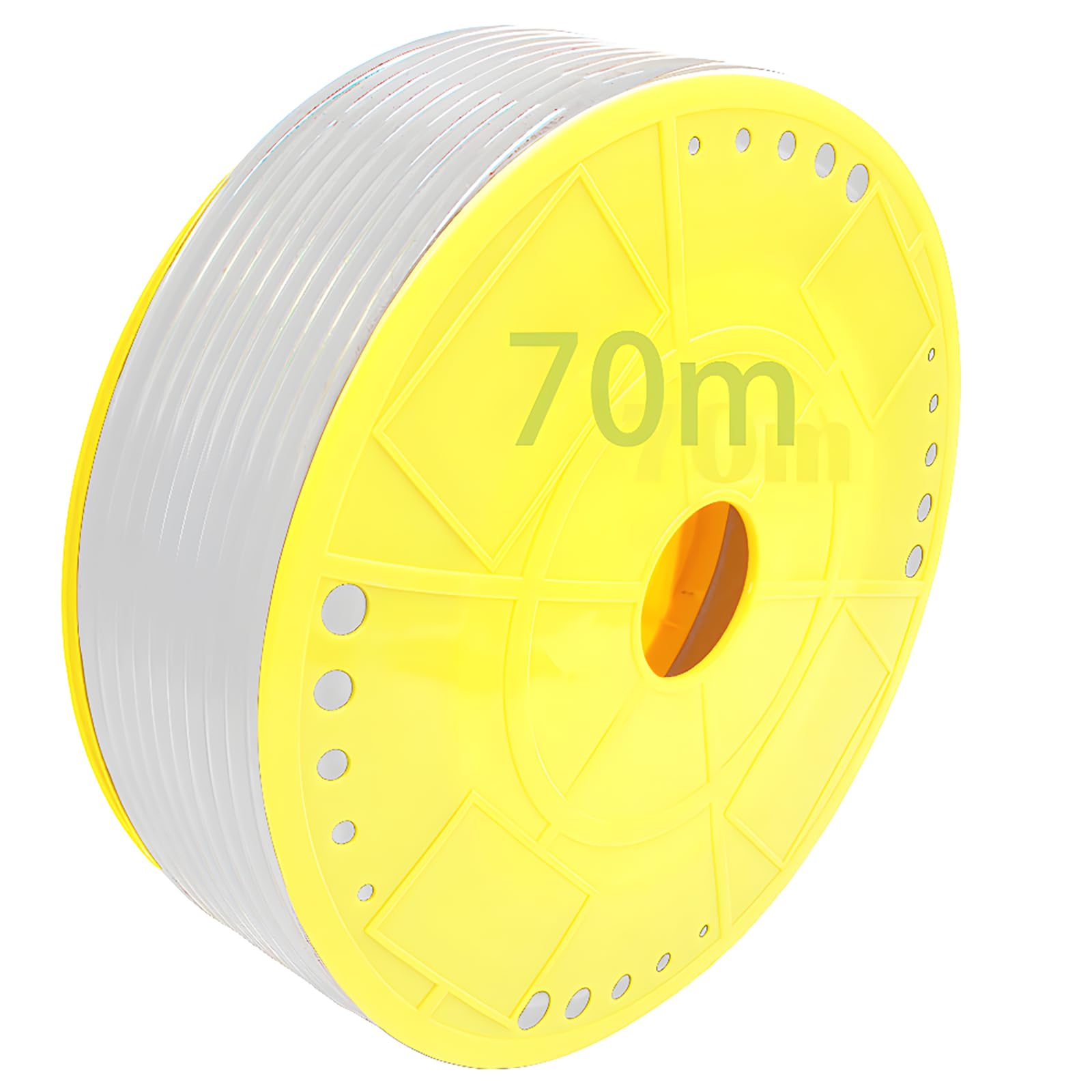 Air Compressor Hose, Dujelixa Flexible Polyethylene Pneumatic Hose (PE) OD 8mm x ID 5mm, Hose Tubing, Air Pneumatic (Milky, 70m) Used in Infusion Pipes, Mechanical Oil Transfer, Brake Pipes