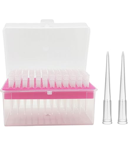 400pcs Pipette Tips 1000ul/1ml - Laboratory Pipettor Tips Clear Blue Polypropylene