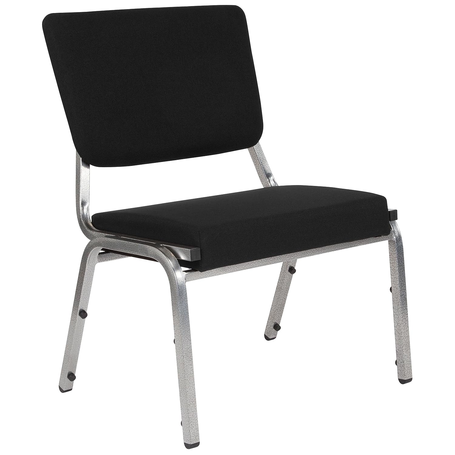 Photo 1 of Flash Furniture HERCULES Series 1000 lb. Rated Black Antimicrobial Fabric Bariatric Medical Reception Chair with 3/4 Panel Back