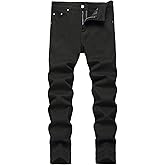 LZLER Mens Jeans Slim Fit Stretch Jeans Comfort Casual Classic Solid Denim Pants for Men