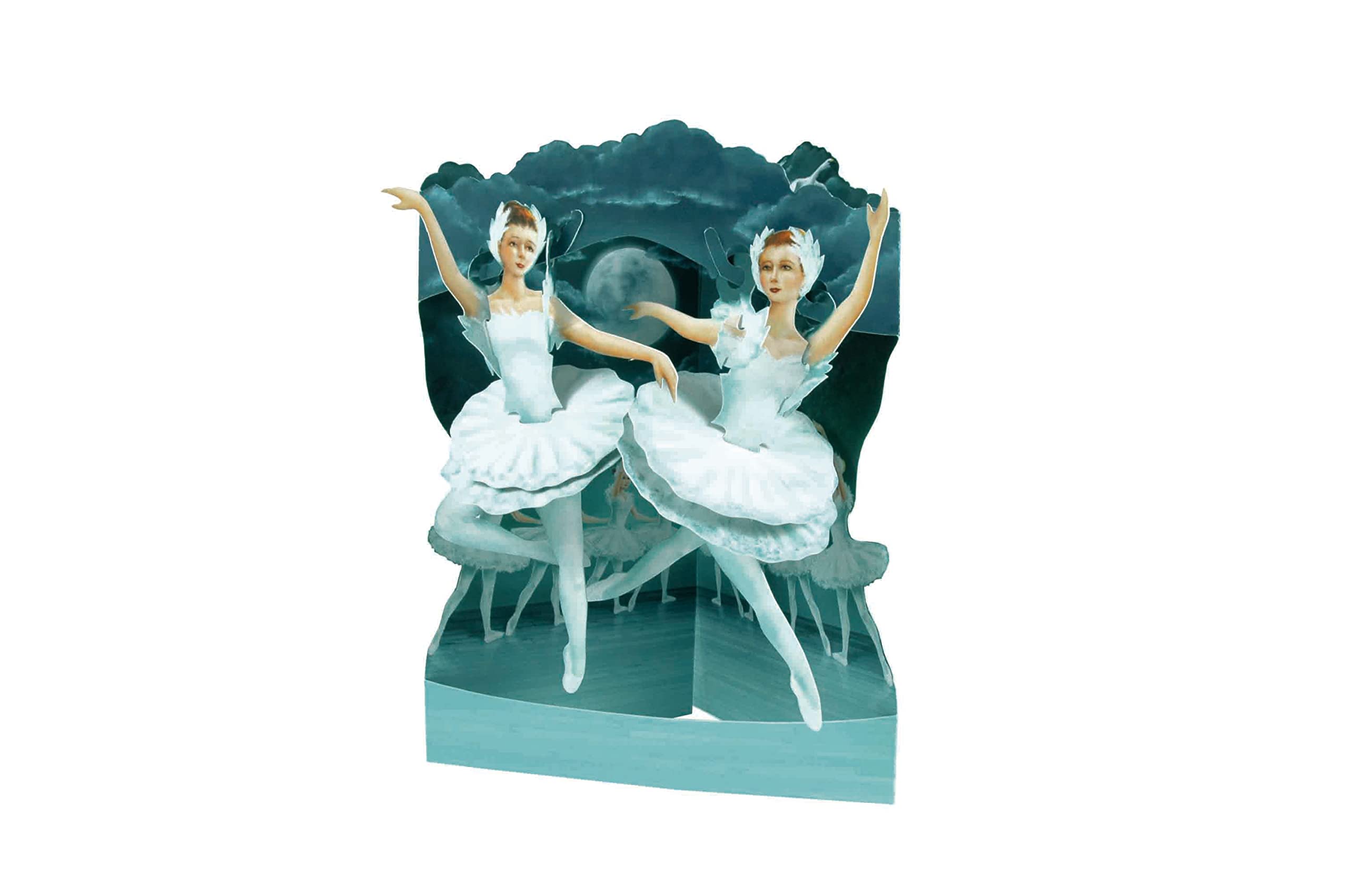 SANTORO Swing Card, 3D Pop Up Greeting Card - Ballet - for Her, Girls, Birthday