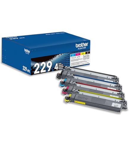 Amazon.com: Brother TN227 4 High Yield Color Toner Set (BK/C/M/Y