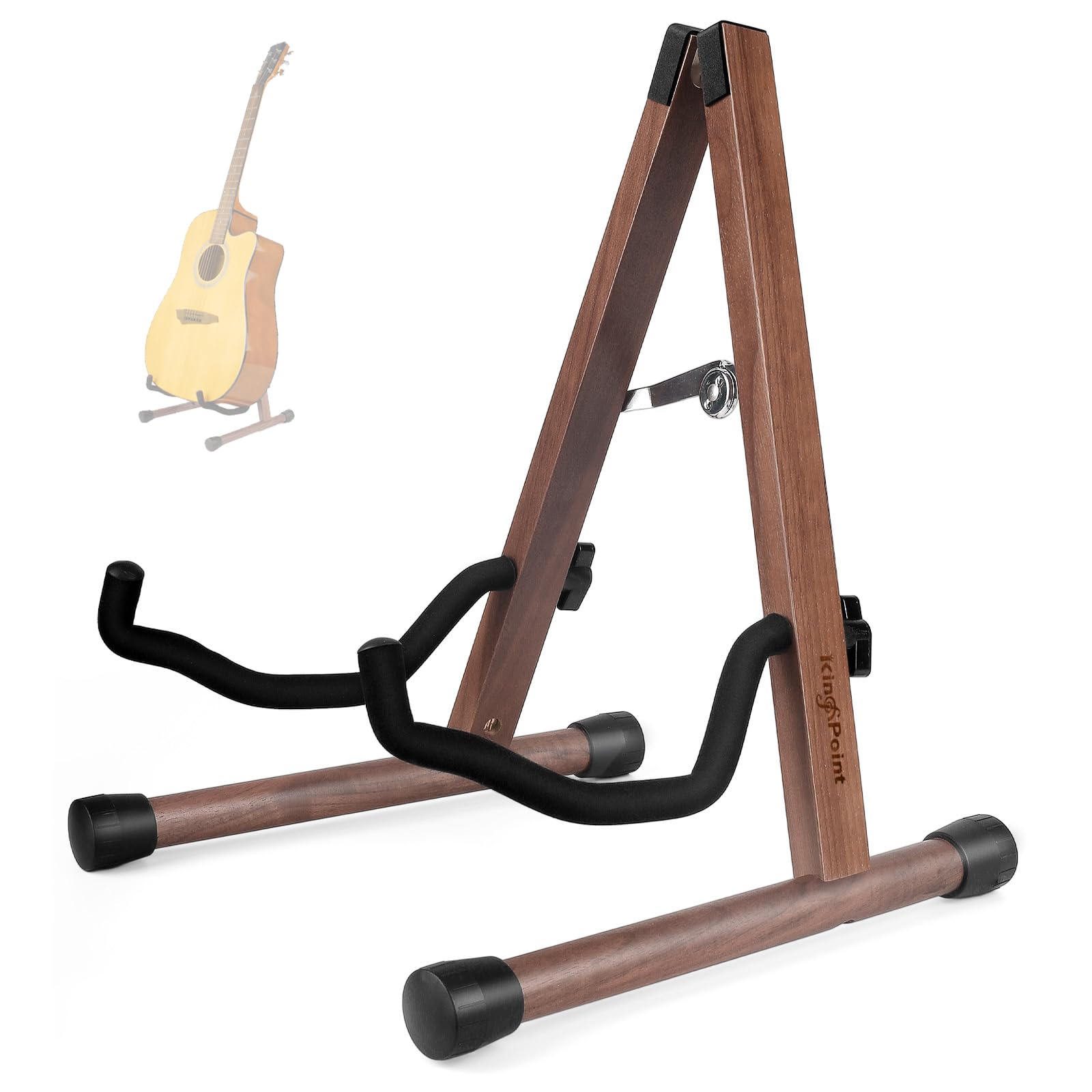 KingPoint Guitar Stan Acoustic Guitar Stan Wood Classical Electric Guitar Stand,Foldable Bass Guitar Stand,Guitar Accessories