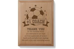 KATE POSH - #1 Soccer Coach Plaque and Award