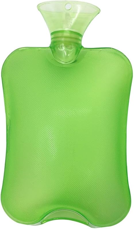 Amazon クラッシク塩化ビニール 高品質pvc カバー不要の湯たんぽ 氷枕 水枕 2l ブルー透明なボトル 暖房 節電 防寒 グリーン ノーブランド品 湯たんぽ 通販