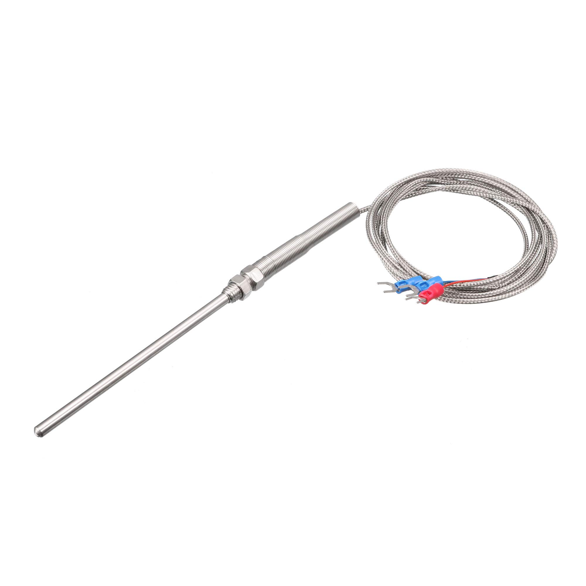sourcingmap PT100 Temperature Control Thermocouple Sensor Probe 1.95M