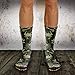 No-Slip Cool Camo Athletic Treaded Gripper Boot Socks for Hunting/Outdoors