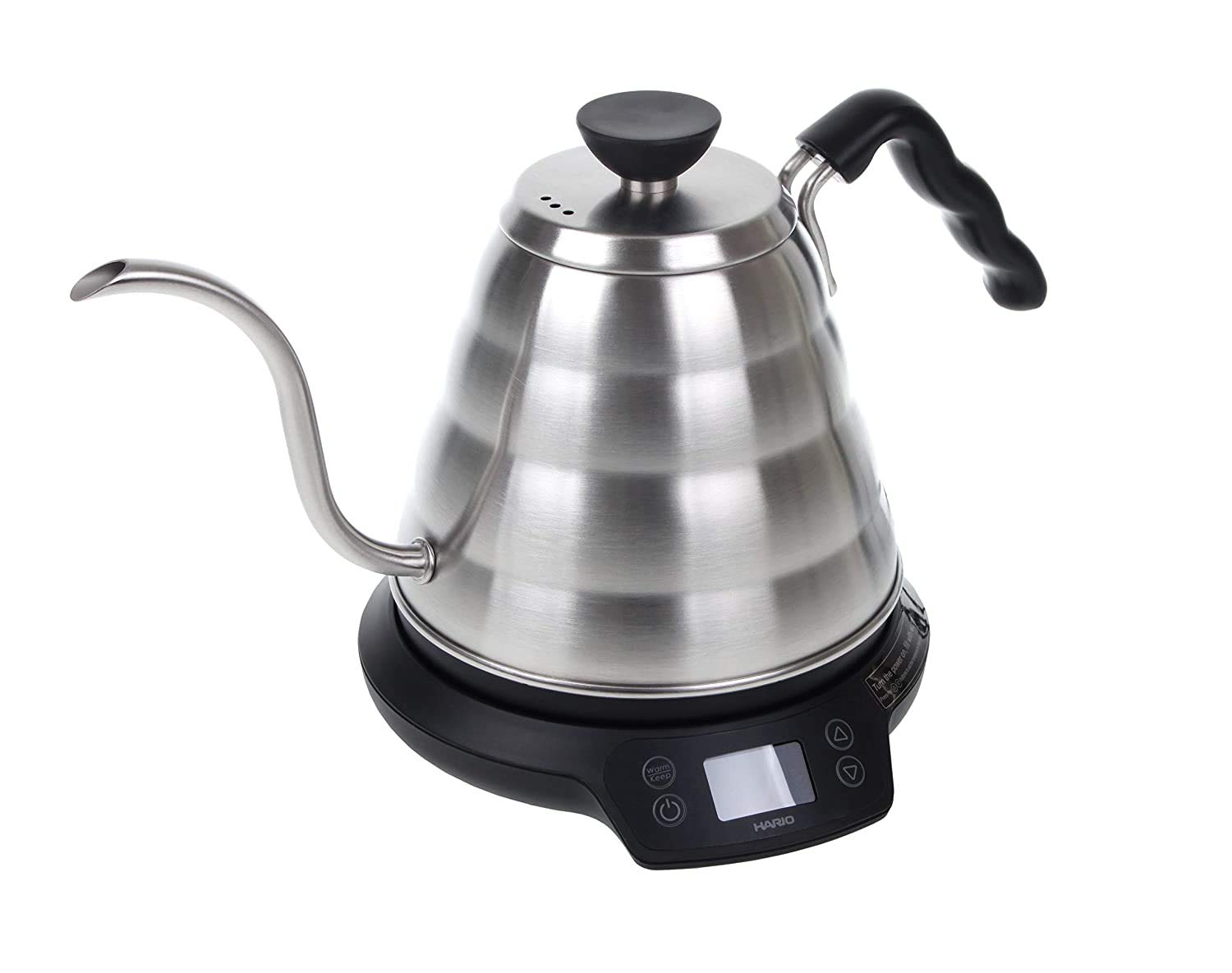 HARIO EVKT-80E-HSV Teapot, Glass, 1000 W,CD - V60 Power Buono Kettle 0.8l