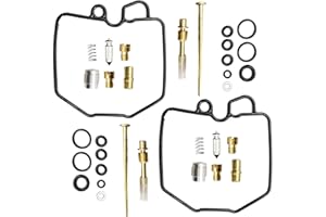 SecosAutoparts 2Pcs Carburetor Rebuild Kit Compatible with Honda CM400 CM400T CM400C CM400E 1980 1981 Main Jet #118#72 & Needle # D329