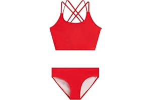 Kanu Surf Girls Waverly UPF 50 Beach Sport Criss-Cross Tankini