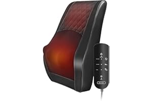 Boriwat Back Massager Neck Massager with Heat, Shiatsu Massage Pillow for Pain Relief, Massagers for Neck and Back, Shoulder,