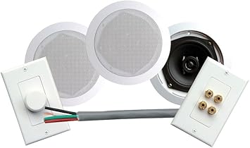 Pyle Home Phskit5 200w 5 25 Inch Dual In Ceiling Speaker Volume