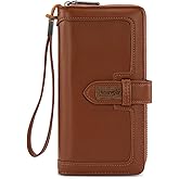 X Wrangler Women's Wallets Bifold Wristlet Wallets for Women Large Capacity Credit Card Wallet with ID Window