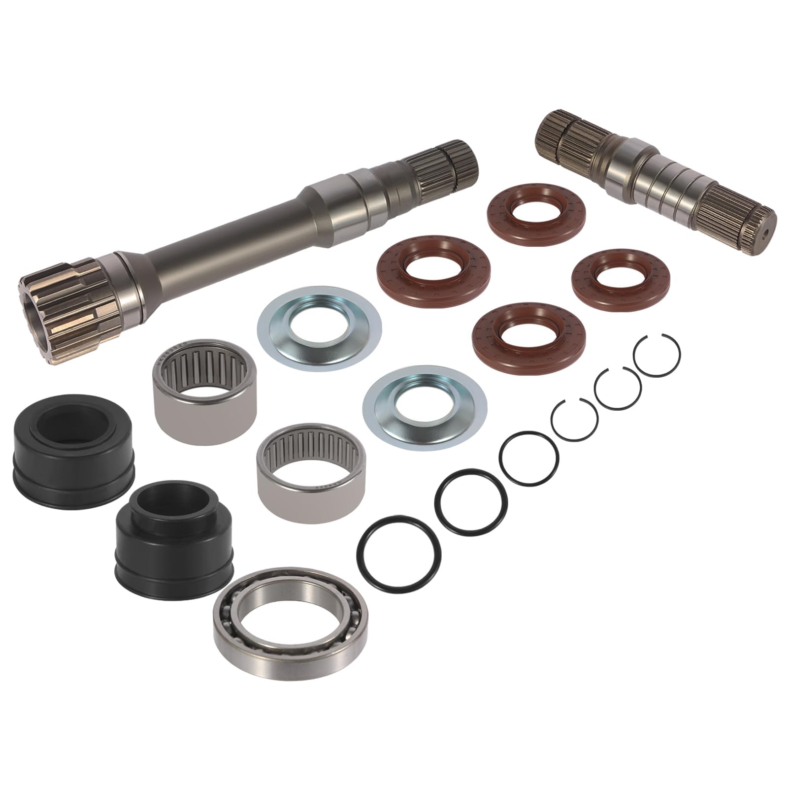 Photo 1 of Flynsu Front Differential Axle Intermediate Shaft Kit Replacement for 2012-2021 Dodge Ram 1500 Inner Shaft 68146594AB, 68146594AA, 68257420AF, 68257421AF, 68257422AF, 722N695BKA