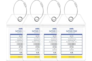 Princess Cruise Luggage Tag Holder by Cruise On [4 Pack] Fits All Princess Ships & Tags, Cruise Essentials 2026 & 2027 - Clea