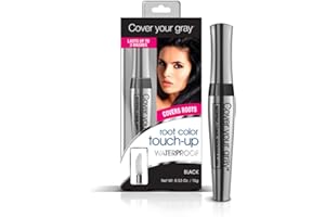 Cover Your Gray Waterproof Root Touch-Up Black Hair Color .53 oz.