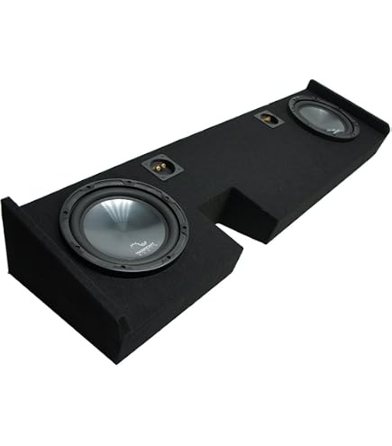Dual 10 Subwoofer Sub Box Enclosure For 2004-2008 Ford F150