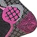 Junior High Performance Ski Socks – Children OTC Warm Snowboard, Skiing Socks Boys, Girls (S/M, Black/Neon Pink)