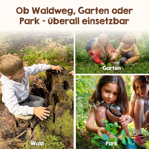 Edubini GEFODEN! Outdoor Search Game for Children from 4 Years - [50 Cards] - Outdoor Games for Outdoors, Treasure Hunt, Garden, Walks & Forest - Travel Games Gift for Boys and Girls