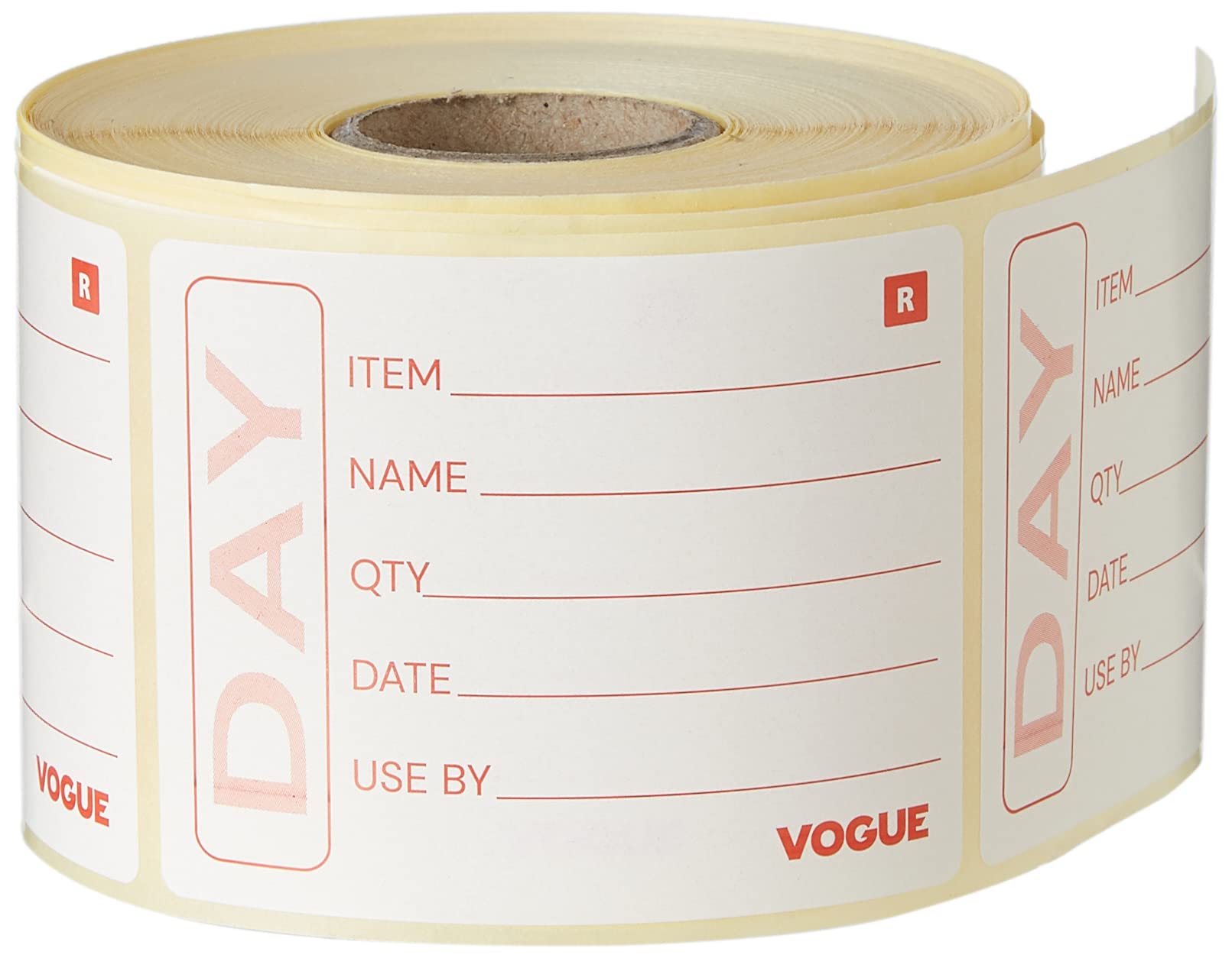 Vogue Removable Self Adhesive Prepped Food Container Labels 49(H) x 65(W)mm | Pack of 500 | E148